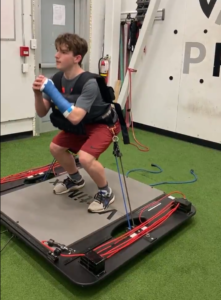 Vertimax and Weighted Vest Squats with a Broken Wrist
